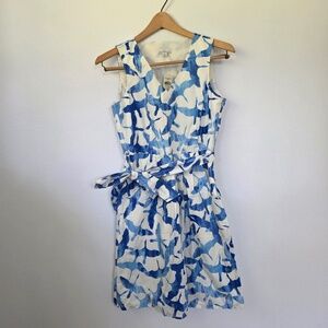 LL Bean Signature V-Neck Poplin Dress - Size 0